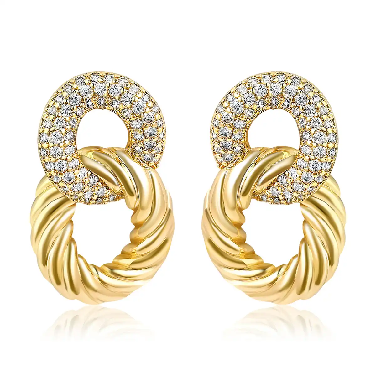 The Accessories Europe and the United States Retro Popular Earrings Geometric made by BlueOne Jewelry
