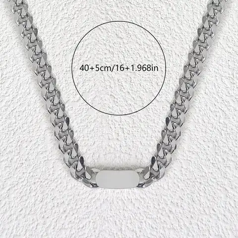 Titanium Steel Does Not Lose Color Cuban Men’s Necklaces Advanced Niche - view 3