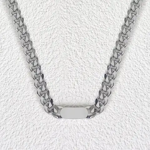Titanium Steel Does Not Lose Color Cuban Men’s Necklaces Advanced Niche - Stainless Steel jewelry made by BlueOne Jewelry