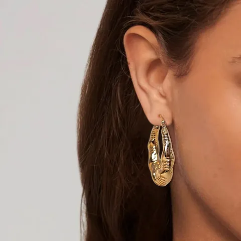 Titanium Steel Earrings Geometric U-shaped Senior Texture Earrings Personality Versatile Women’s - view 2