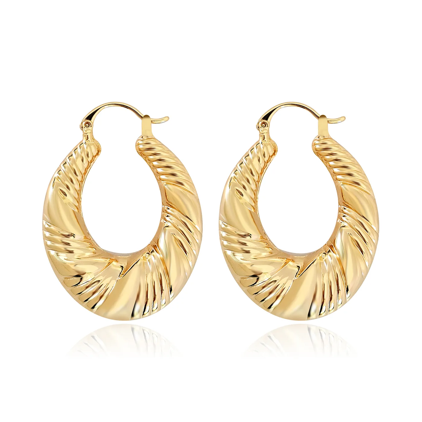 Titanium Steel Earrings Geometric U-shaped Senior Texture Earrings Personality Versatile Women’s made by BlueOne Jewelry