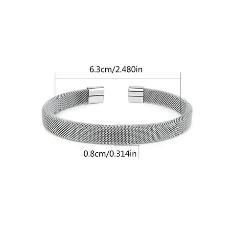 Titanium Steel European and American Simple Men’s Stainless Steel Bracelet Fashion - view 3