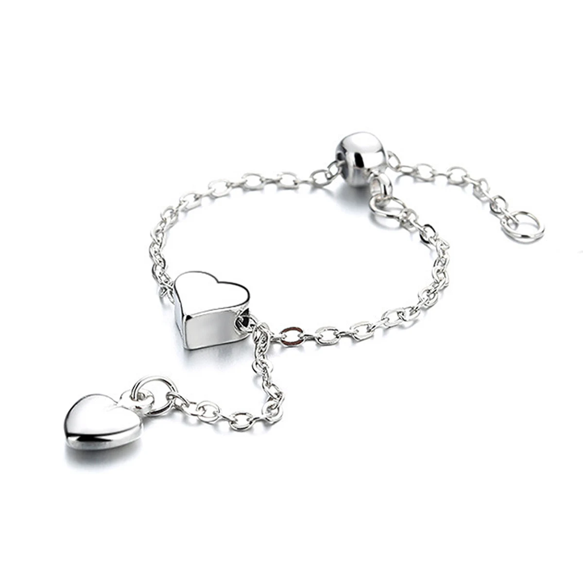 Trending Unique Adorable Versatile Sweet-edgy Style Exquisite Heart-shaped Pull-out Ring made by BlueOne Jewelry