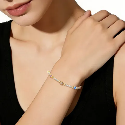 Zirconia Women’s Gold Bracelet European & American Creative - view 2