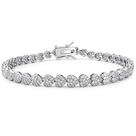 Valentine’s Day Gift: Zircon Inlaid Fashionable Women’s Bracelet - Plated Brass jewelry made by BlueOne Jewelry