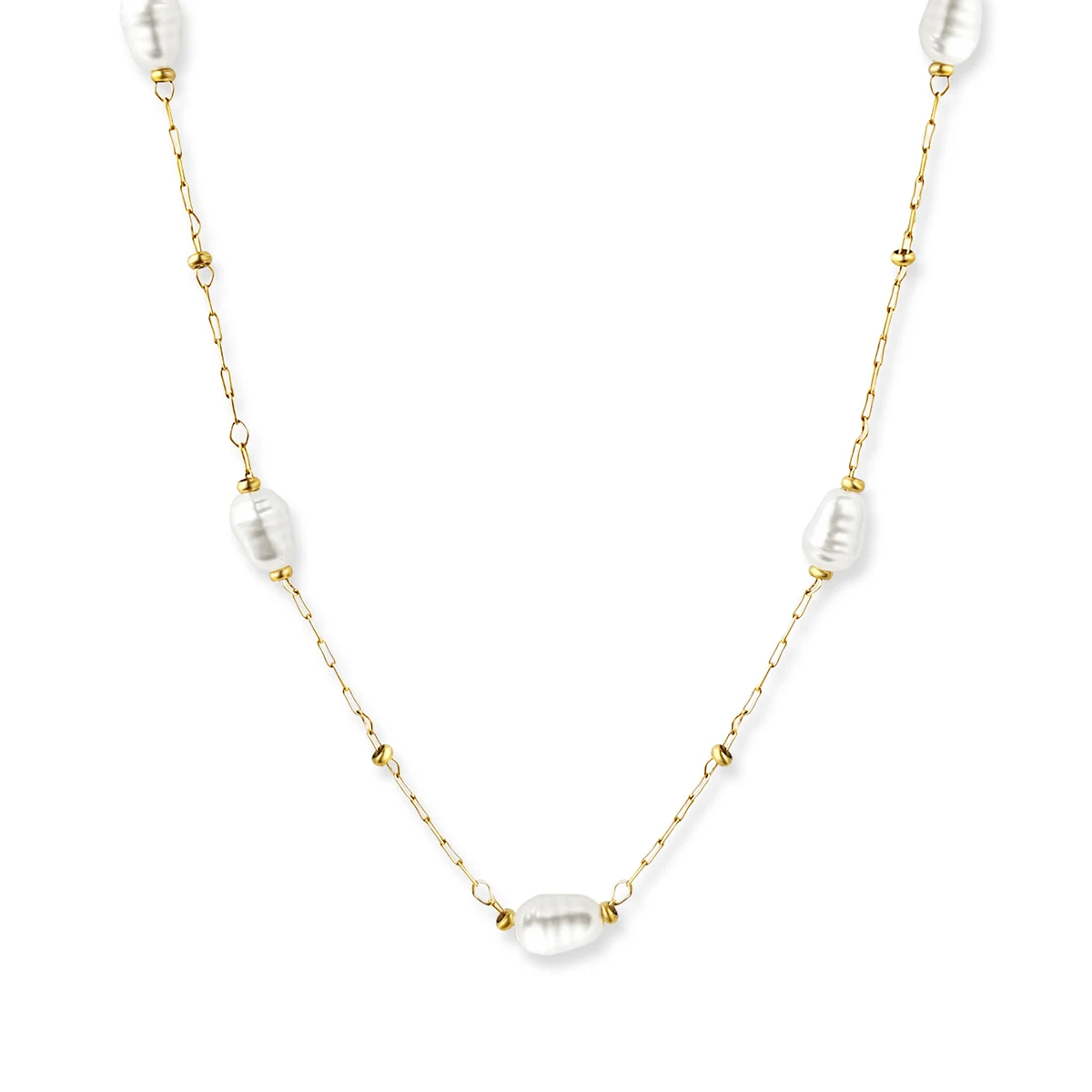 Of Accessories Featuring Niche European and American Style Fashionable Imitation Pearl Necklace made by BlueOne Jewelry