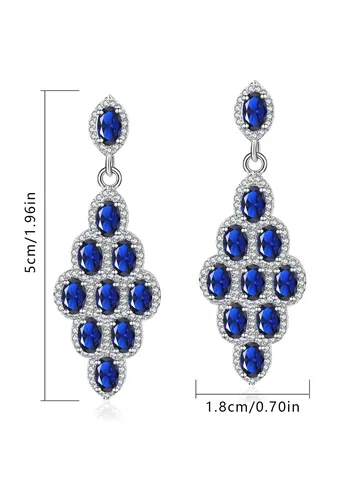 Winter Geometric Zircon Earrings and Stud Earrings Light Luxury - view 3