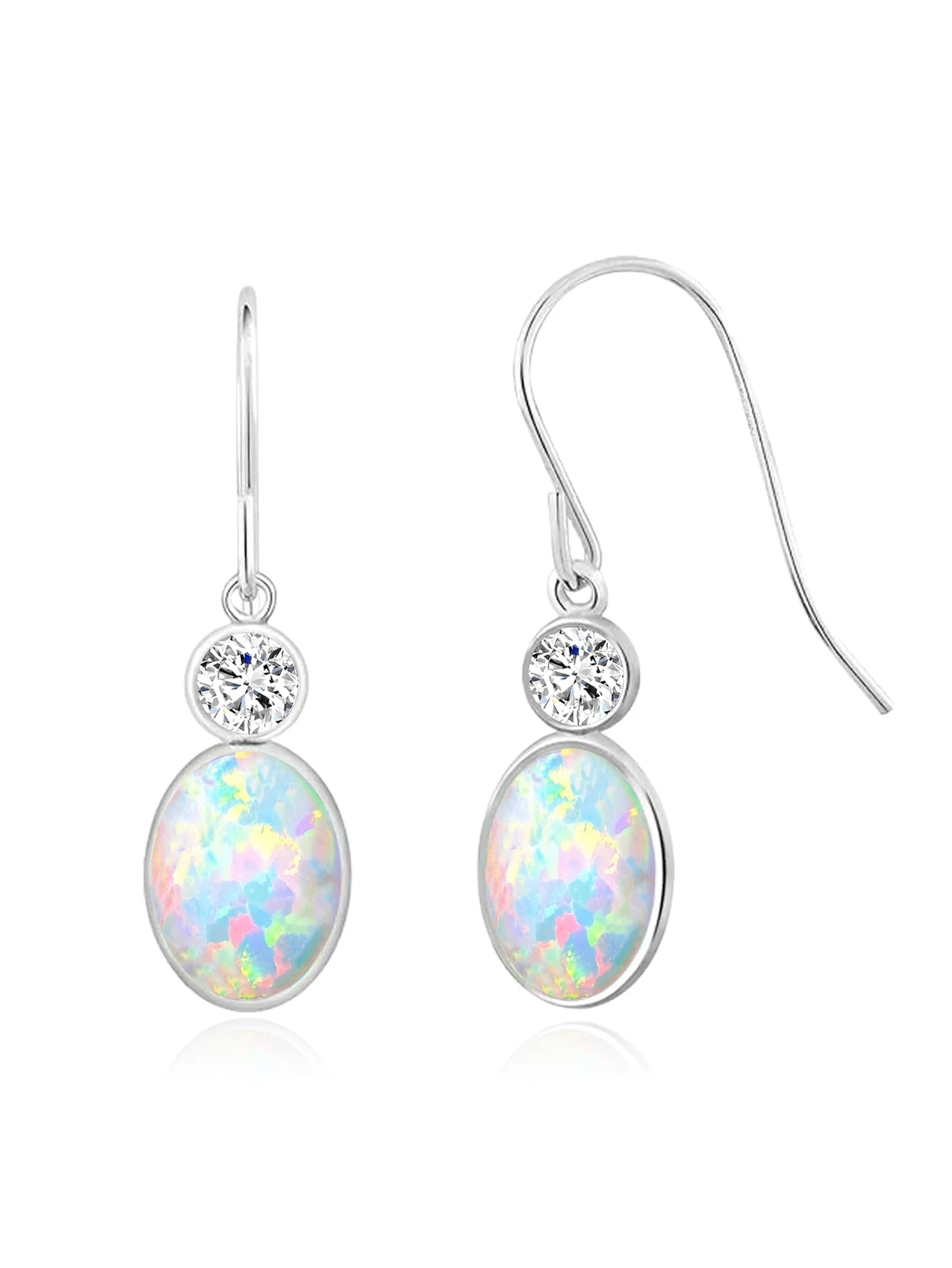 Express .com Oval Opal Earrings made by BlueOne Jewelry