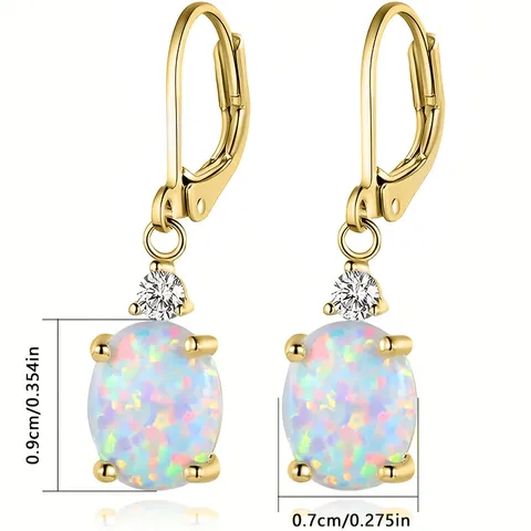 Set Four Claws Oval Earrings European and American Ladies Fashion Jewelry - view 3