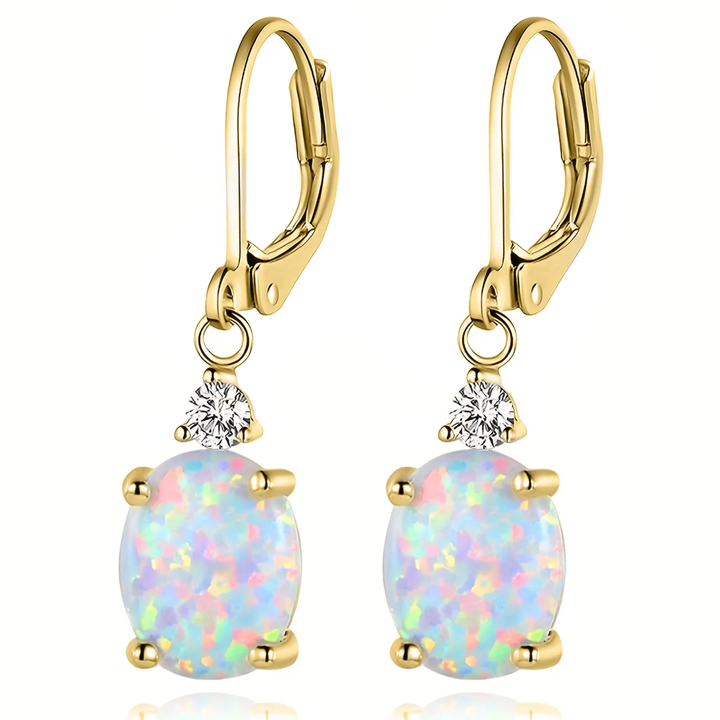 Set Four Claws Oval Earrings European and American Ladies Fashion Jewelry made by BlueOne Jewelry