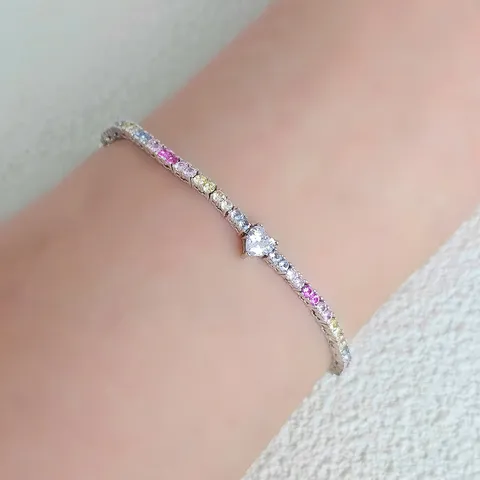 Cubic Zirconia Women Bracelet Full Color Zirconia Wedding Design Women Jewelry - view 2