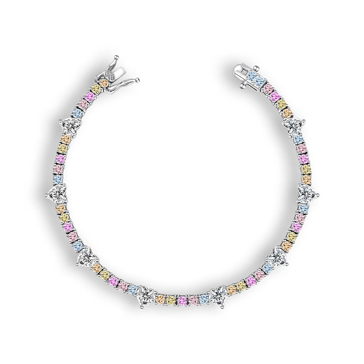 Plated Brass Women Bracelet Full Color Zirconia Wedding Design Women Jewelry made by BlueOne Jewelry
