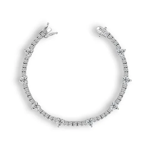 Minimalist Women Bracelet Full Zirconia Wedding Design Women Jewelry - Plated Brass jewelry made by BlueOne Jewelry