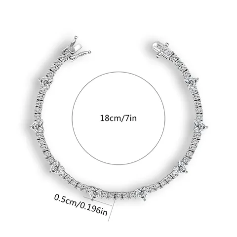 Minimalist Women Bracelet Full Zirconia Wedding Design Women Jewelry - view 3