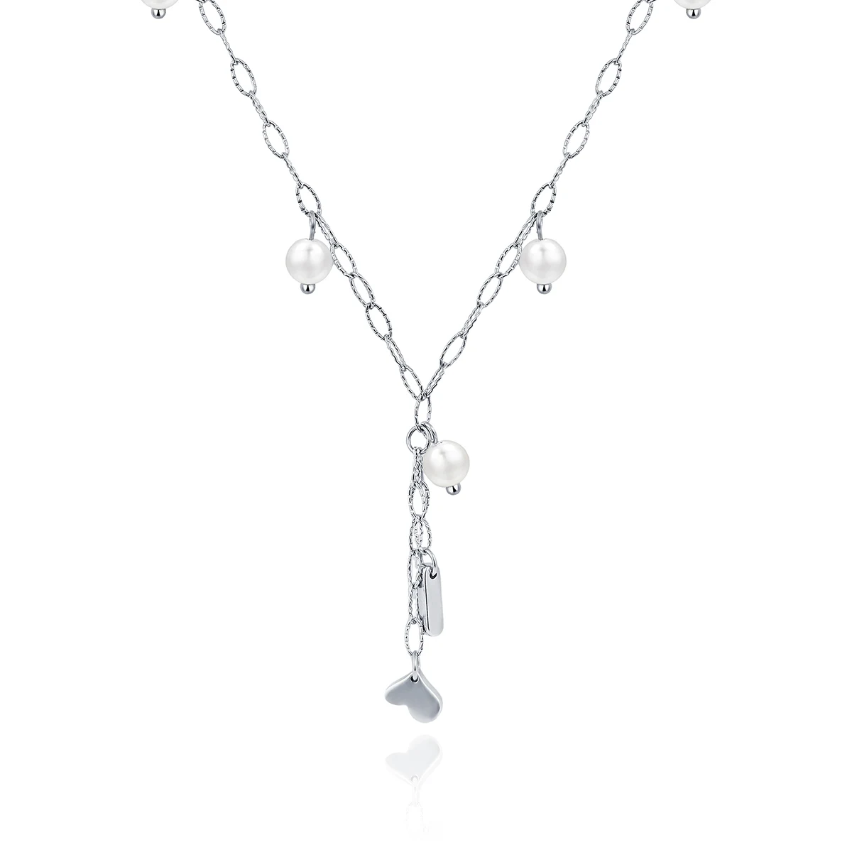 Yan Selected Models Niche Light Luxury Oval Pearl Necklace Faux Pearl Collarbone Chain made by BlueOne Jewelry