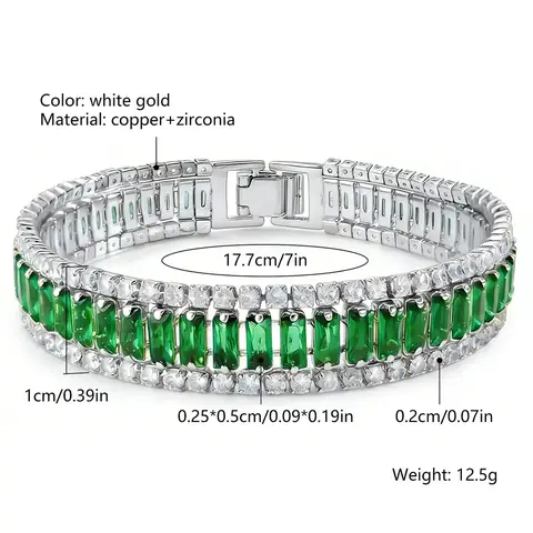 Zircon Bracelet Stylish Exquisite Elegant Minimalist Versatile Niche Luxury Aesthetic Women’s - view 3