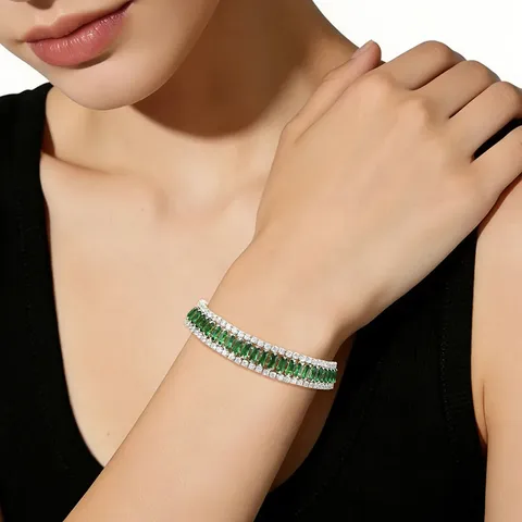 Zircon Bracelet Stylish Exquisite Elegant Minimalist Versatile Niche Luxury Aesthetic Women’s - view 2