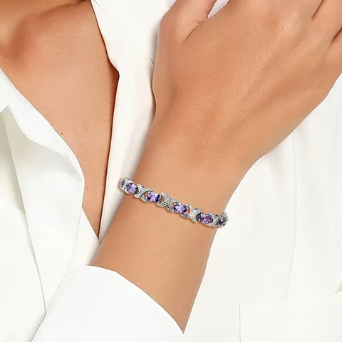 Cubic Zirconia Zircon Bracelet Zircon Set Fashion Hand Jewelry Sourcing Bracelet - view 2
