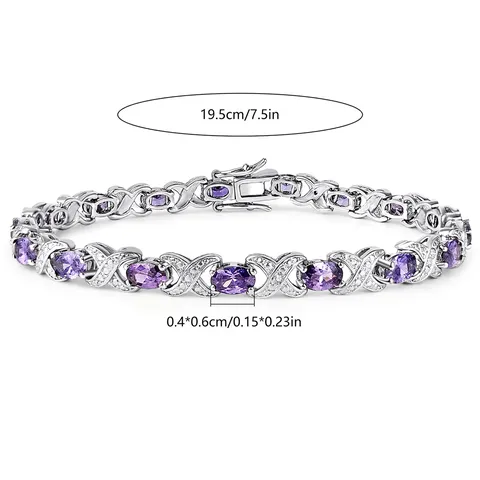 Cubic Zirconia Zircon Bracelet Zircon Set Fashion Hand Jewelry Sourcing Bracelet - view 3