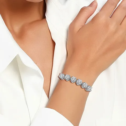 Zircon Inlaid Diamond Bracelet Female Japan and South Korea Europe and - view 2