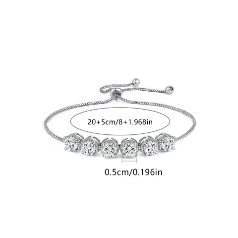 Zircon Inlaid Diamond Bracelet Female Japan and South Korea Europe and - view 3