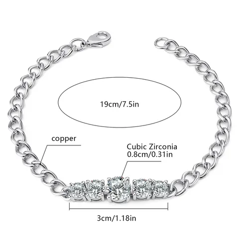 Zirconia Bracelet Women Niche Design Sense - view 3