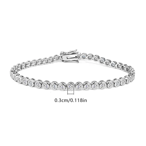 Zirconia Senior Sense Bracelet Full of Diamonds Personalized Fashion Trend in - view 3
