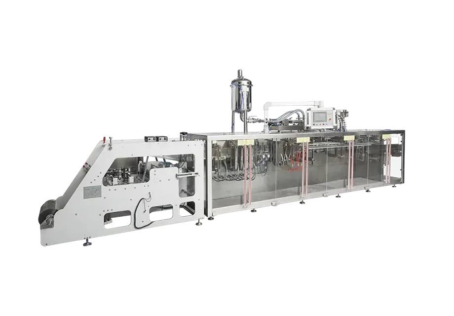 BHD-280DS HFFS Horizontal Duplex Standard Doypack Packing Machine used on Boevan daily chemical lines