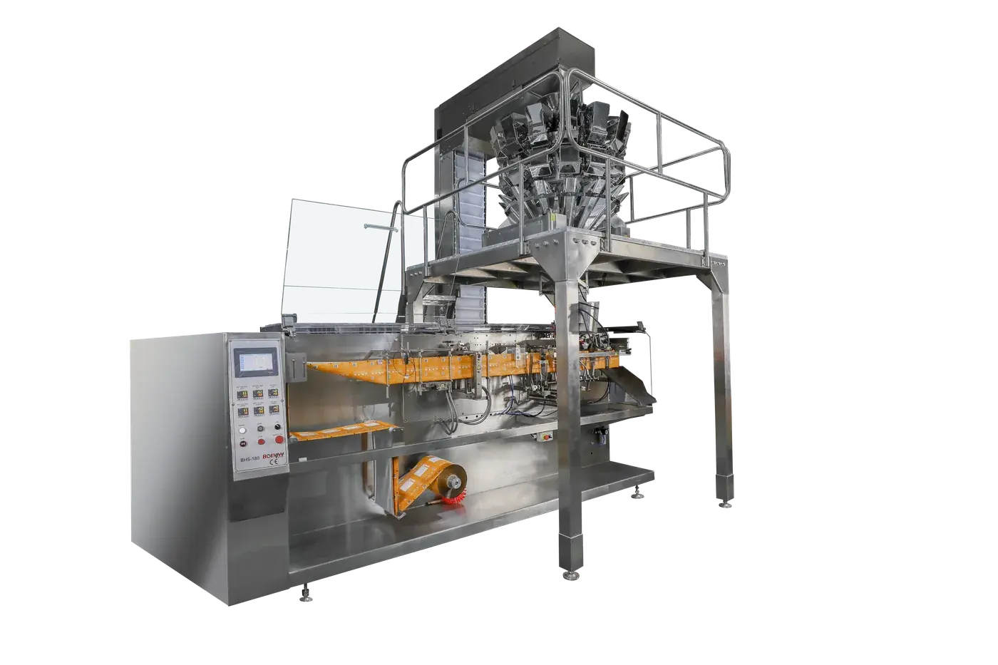 BHS Flat Sachet HFFS Machine in the Boevan factory