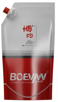 Corner Spout Pouch pouch produced on the BHD-280DS Duplex Horizontal Doypack Form Fill Seal Machine