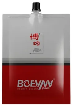 Spout Pouch pouch produced on the BHP-360D/360DZ Duplex Horizontal Pouch Pick Fill Seal Machine
