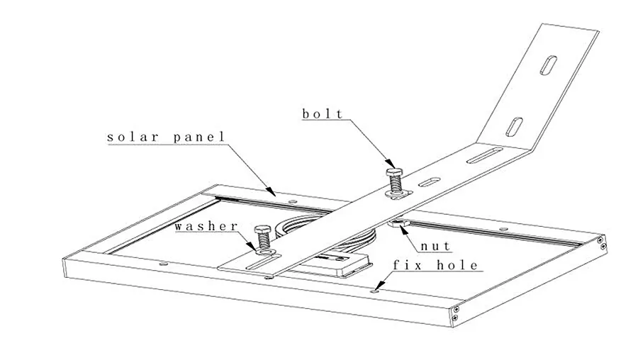 L Style Solar Panel Pole Mounting System view 2