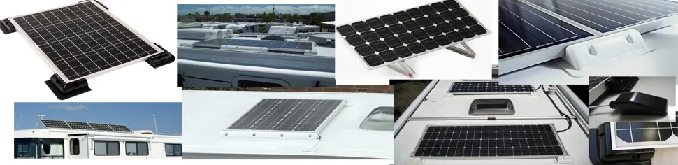 Original Bright Solar Power banner of installed solar mounts