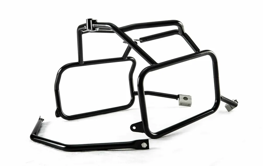 Black stainless steel racks for Honda Africa Twin CRF1000L 2018-2019