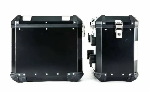 Brooks Pannier system Black (Left + Right Bags) Yamaha Super Tenere 1200XT with Mounting Racks — view 4