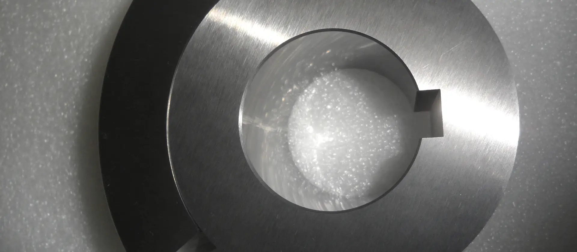 Large machined tungsten carbide ring with keyway produced by Solarson Carbide