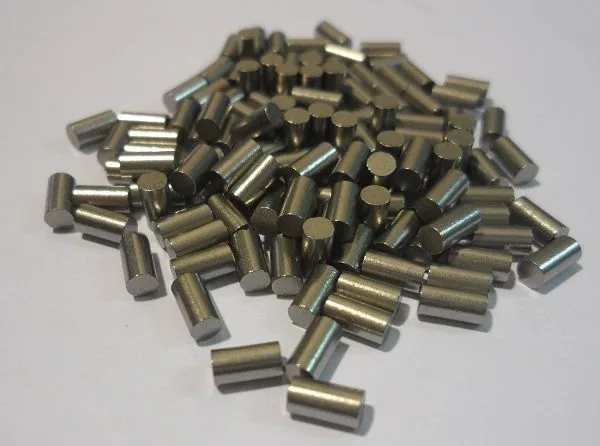 Tungsten carbide pins in production batch quantity
