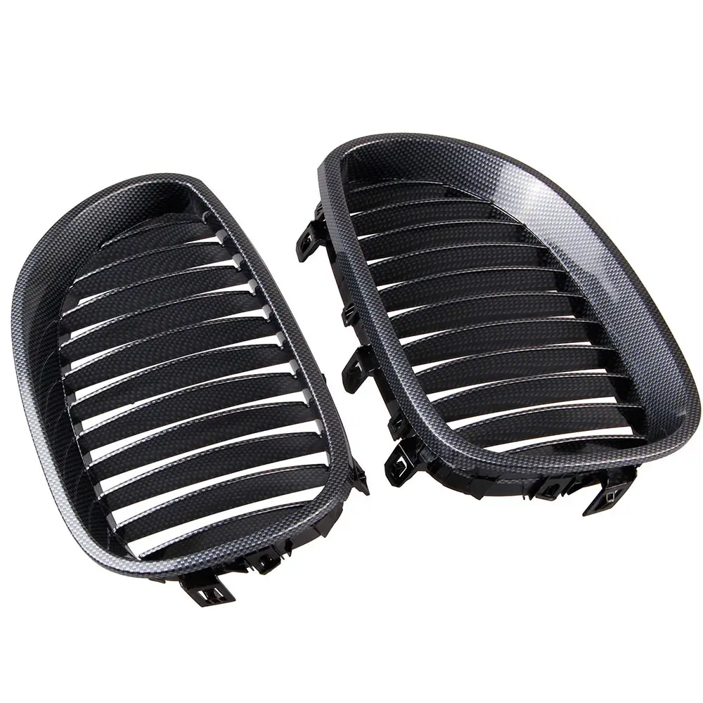 Carbon fiber automotive grille and exterior trim parts