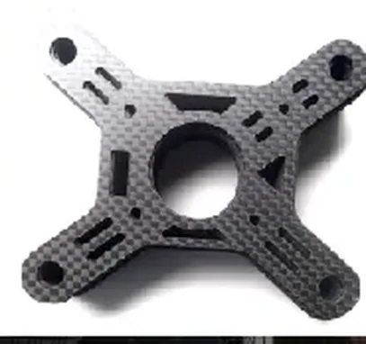 Machined carbon fiber drone centre plate