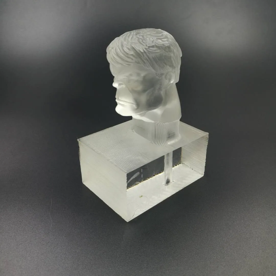 Transparent PMMA prototype housing machined for a design review