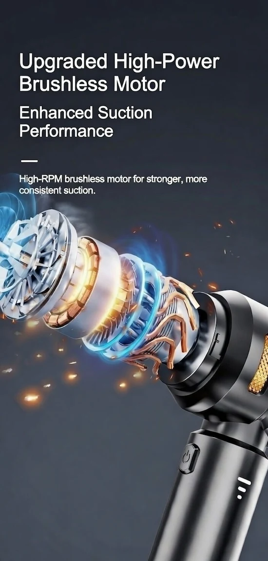ST-6659 Plus R upgraded high-power brushless motor shown in cutaway