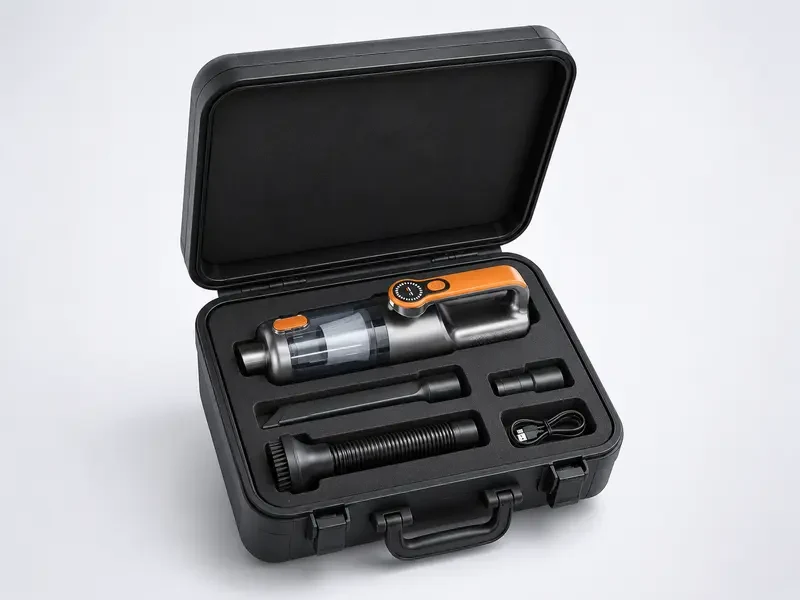 SHINETECH car vacuum cleaner sample kit prepared for customer approval
