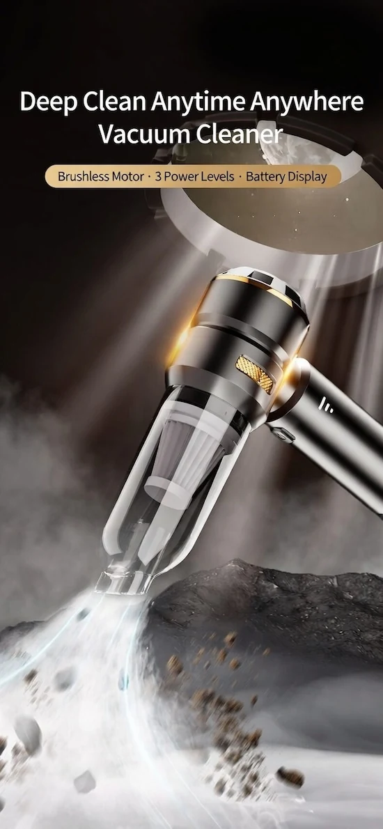 ST-6659 Plus R cordless handheld car vacuum cleaner product view
