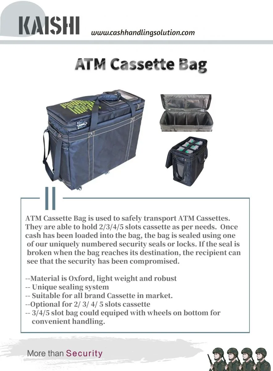 ATM Cassettes Cash Bag