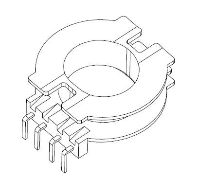 ATQ24 Bobbin 4+0 Pins - CB Magnetics