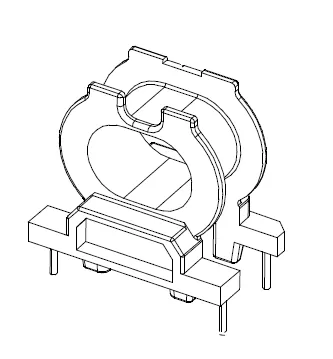 ATQ25 Bobbin 2+2 Pins - CB Magnetics