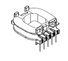 ATQ26 Bobbin 5+0 Pins - CB Magnetics