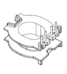ATQ27 Bobbin 4+0 Pins - CB Magnetics