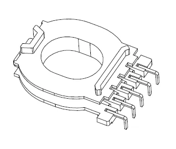 ATQ27 Bobbin 5+0 Pins L pin - CB Magnetics