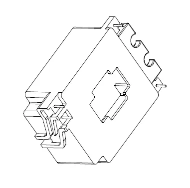 ATQ34 Bobbin 2+2 Pins - CB Magnetics